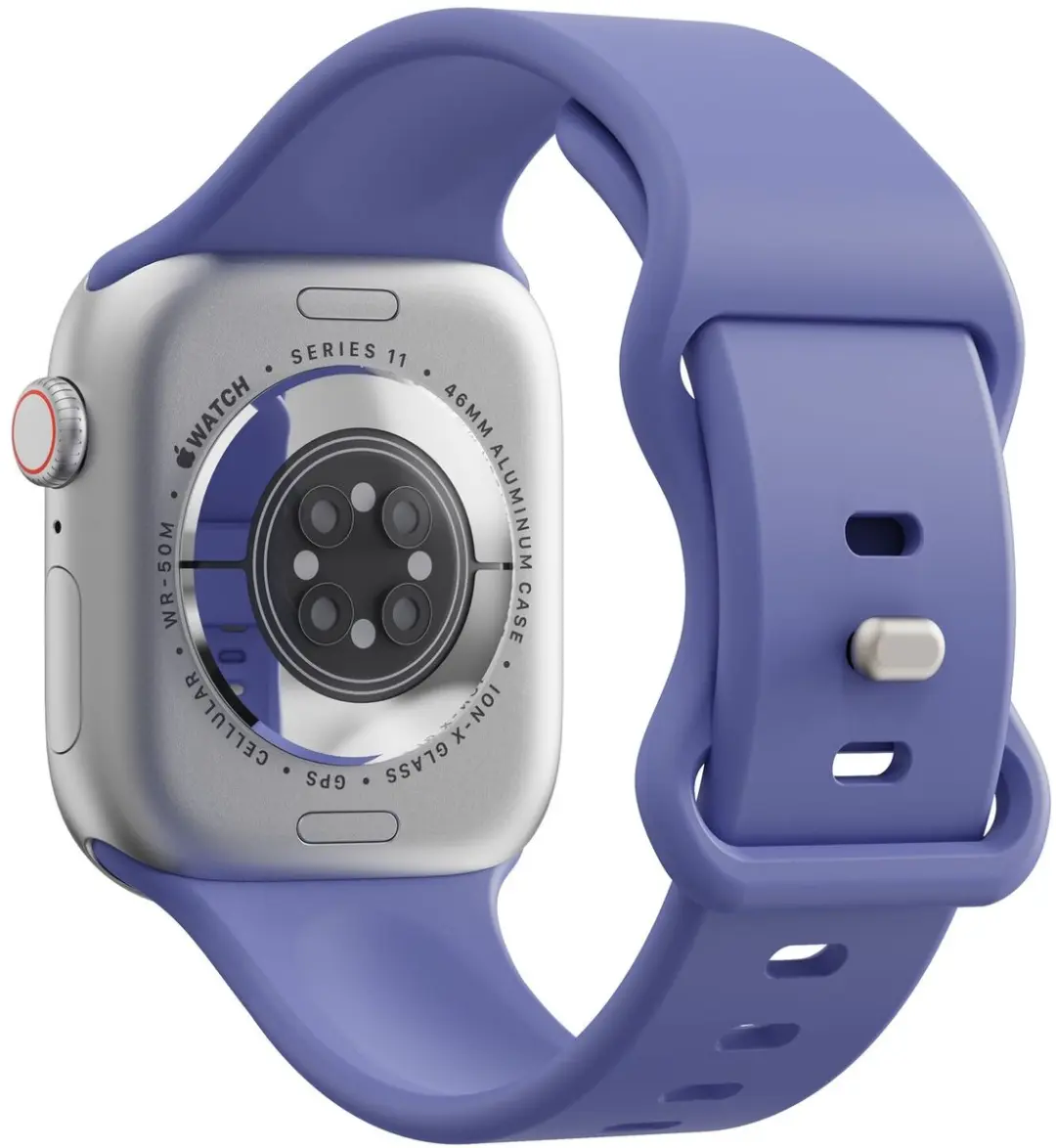 Selected SBG Siliconen Bandje Apple Watch 7 45mm - Paars