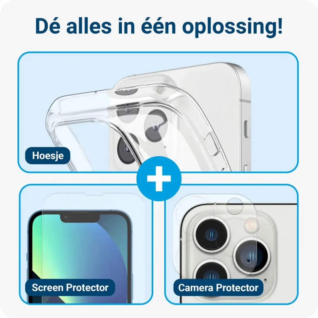Selected iPhone 15 Pro Beschermset - Transparant
