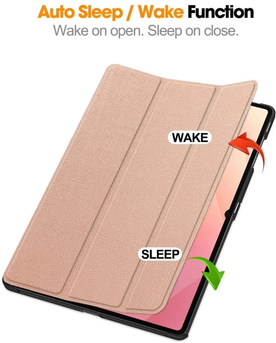 Selected by GSMpunt Samsung Galaxy Tab S11 Ultra Book Case - Roze Goud