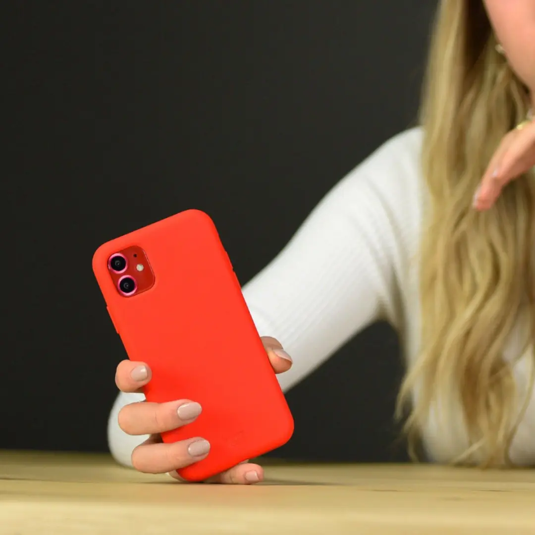 Selected Siliconen Hoesje Samsung Galaxy S22 Ultra - Rood