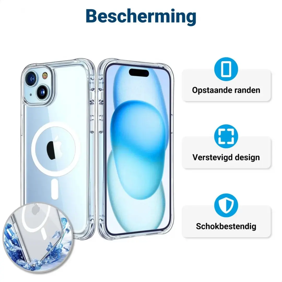 Selected Transparant TPU Hoesje iPhone 15 - MagSafe