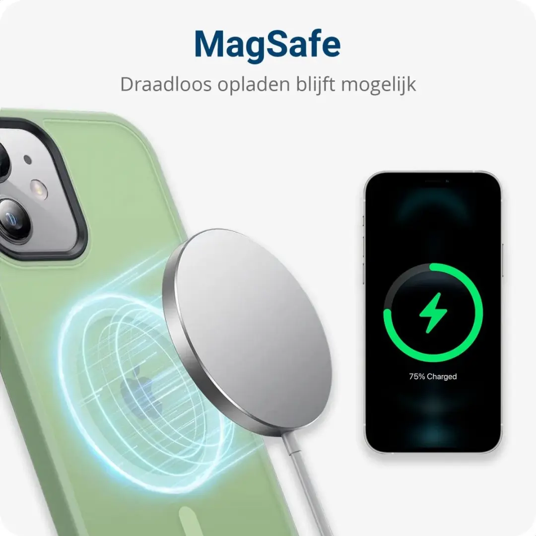 Selected Hoesje Apple iPhone 12/12 Pro MagSafe Groen