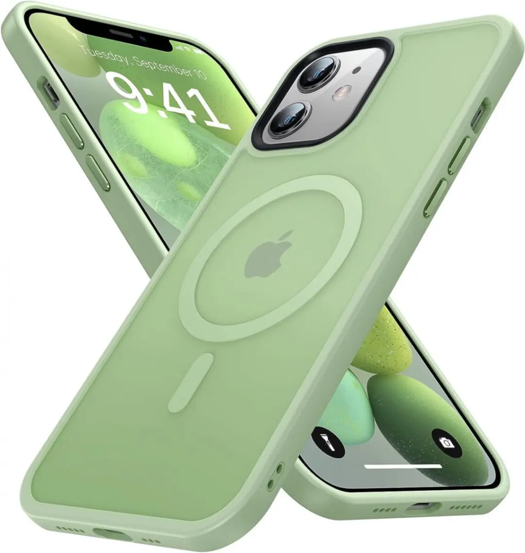 Selected Hoesje Apple iPhone 12/12 Pro MagSafe Groen