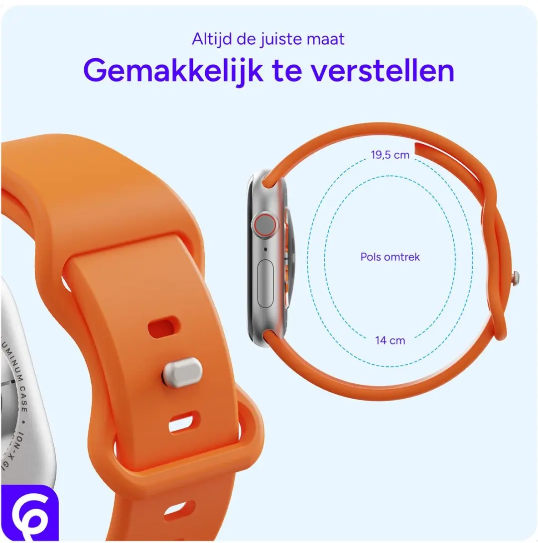 Selected SBG Siliconen Horlogeband Apple Watch Ultra 2 - 49mm - Oranje