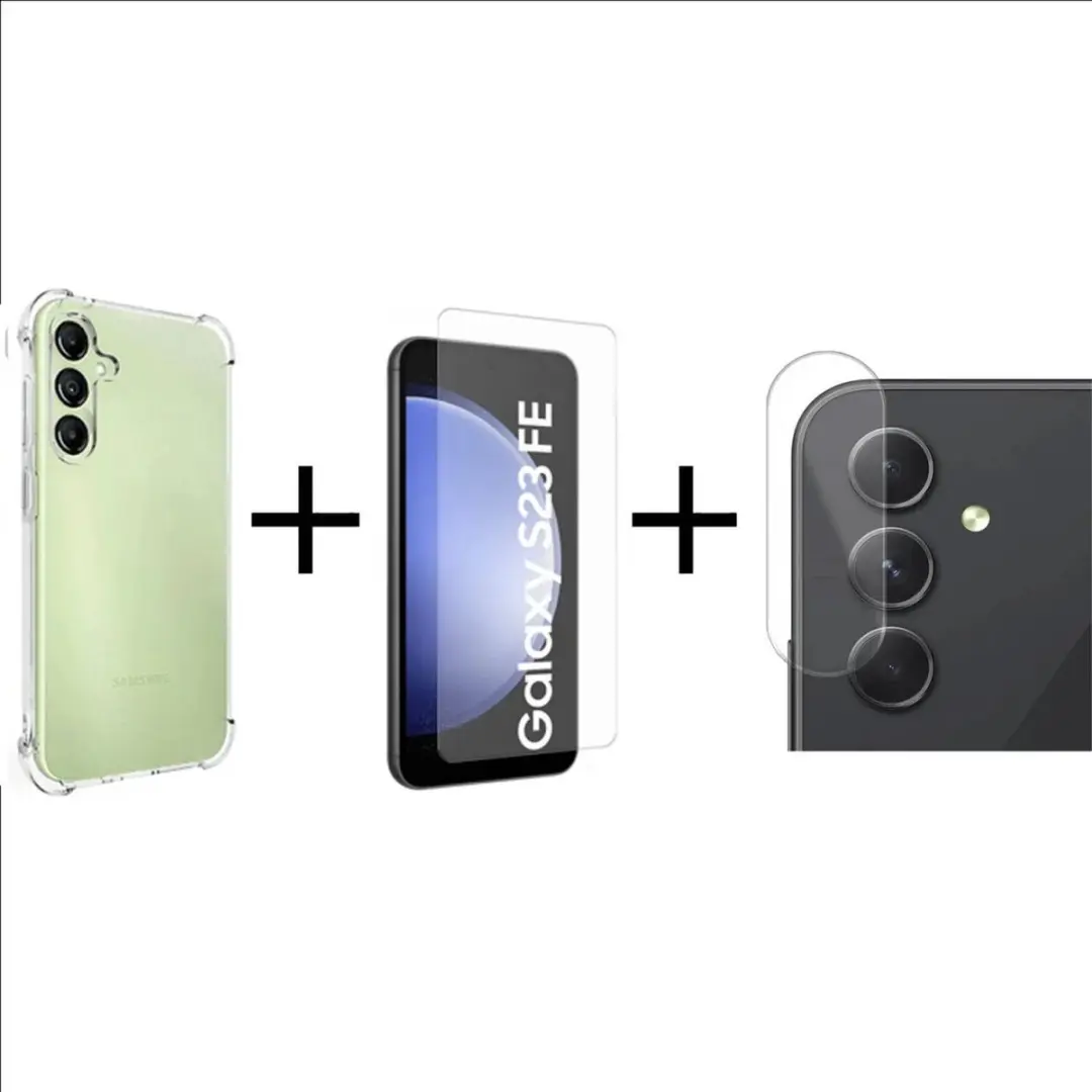 Selected Schokbestendig Hoesje Samsung Galaxy S23 FE - Transparant