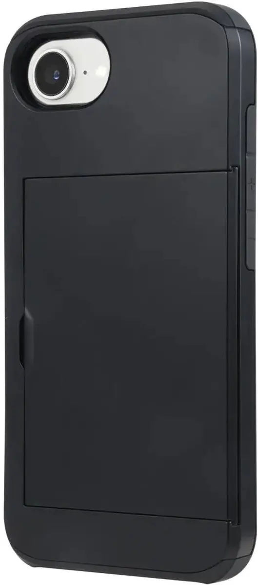 Selected Hoesje iPhone 17/16 Kaarthouder 2 Pasjes - Zwart