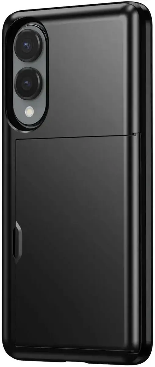 Selected Hoesje Samsung Galaxy S25 Edge - Kaarthouder 2 Stuks - Zwart
