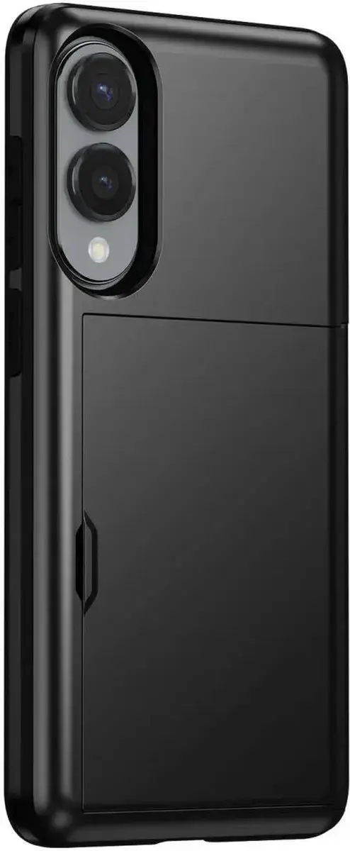 Selected Hoesje Samsung Galaxy S25 Edge - Kaarthouder 2 Stuks - Zwart