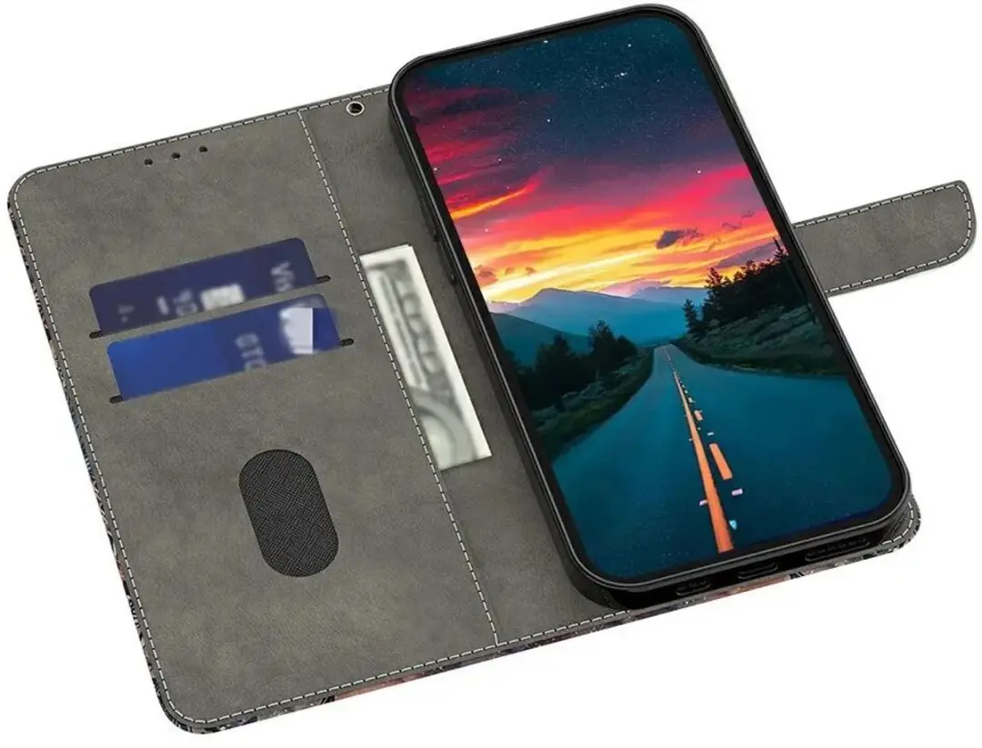 Selected Hoesje Samsung Galaxy A37 Book Case - Magneet Sluiting - Luipaard