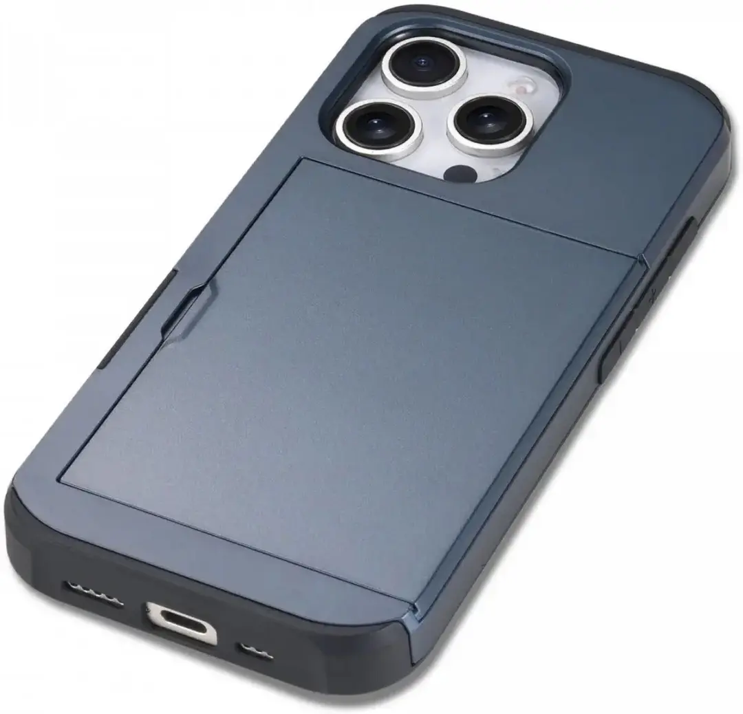 Selected Hoesje iPhone 16 Pro Max - Kaarthouder Blauw