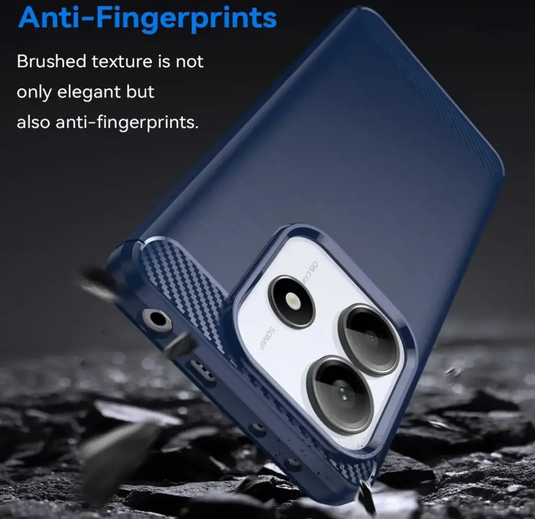 Selected TPU Hoesje Xiaomi Redmi Note 14 5G - Blauw