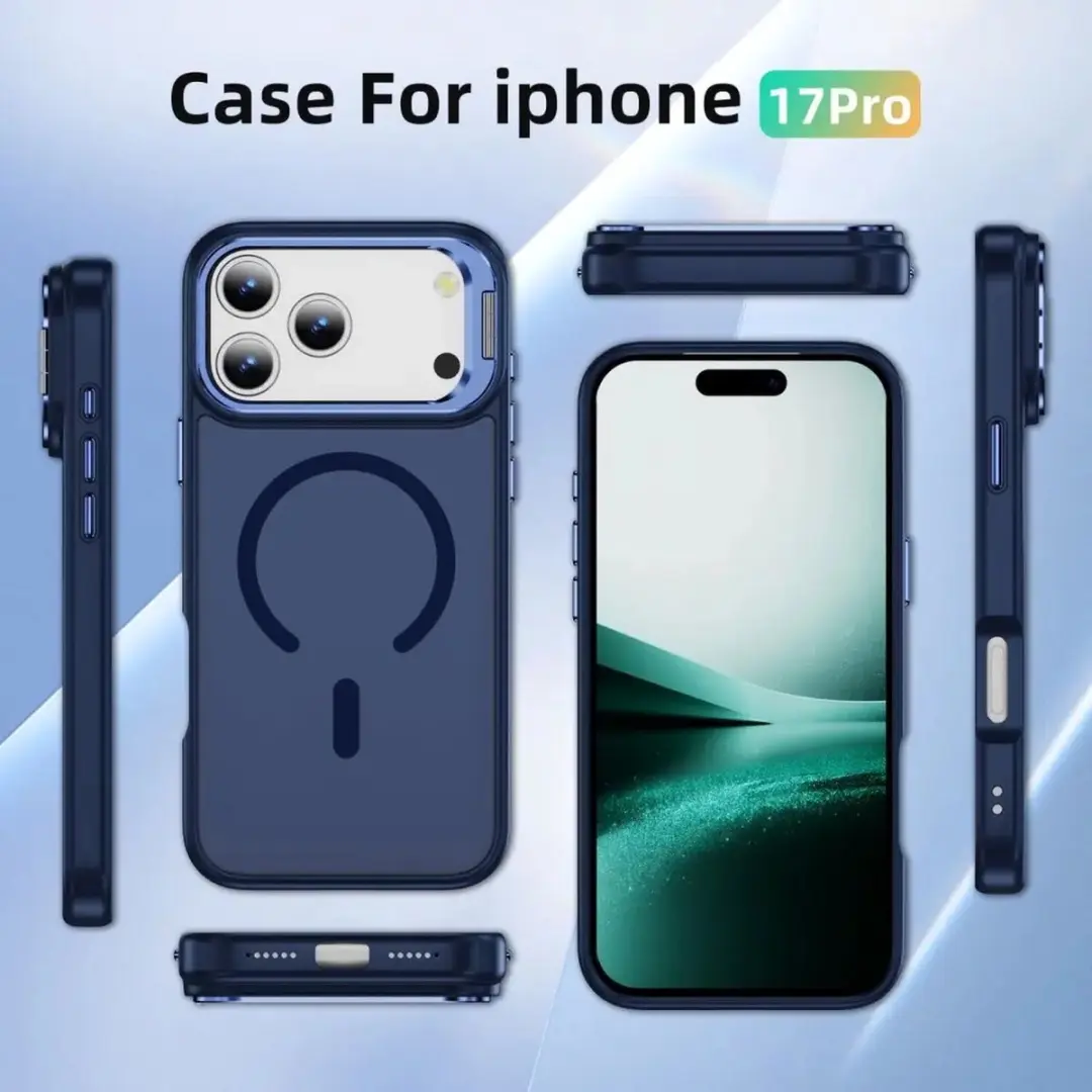 Selected Hoesje iPhone 17 Pro MagSafe Blauw - Camera Kickstand - afbeelding 6 van 6