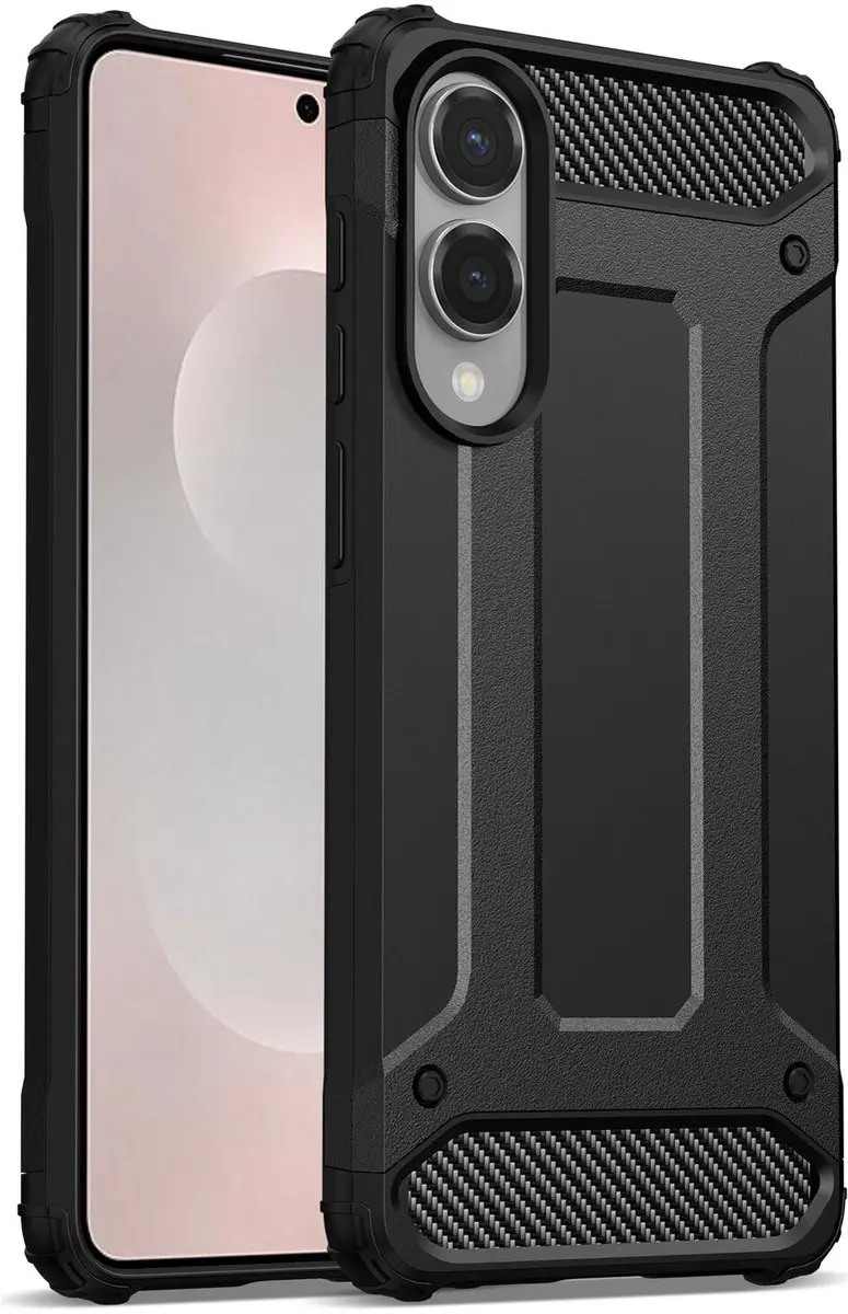 Selected Hoesje Samsung Galaxy S25 Edge Hybride Zwart