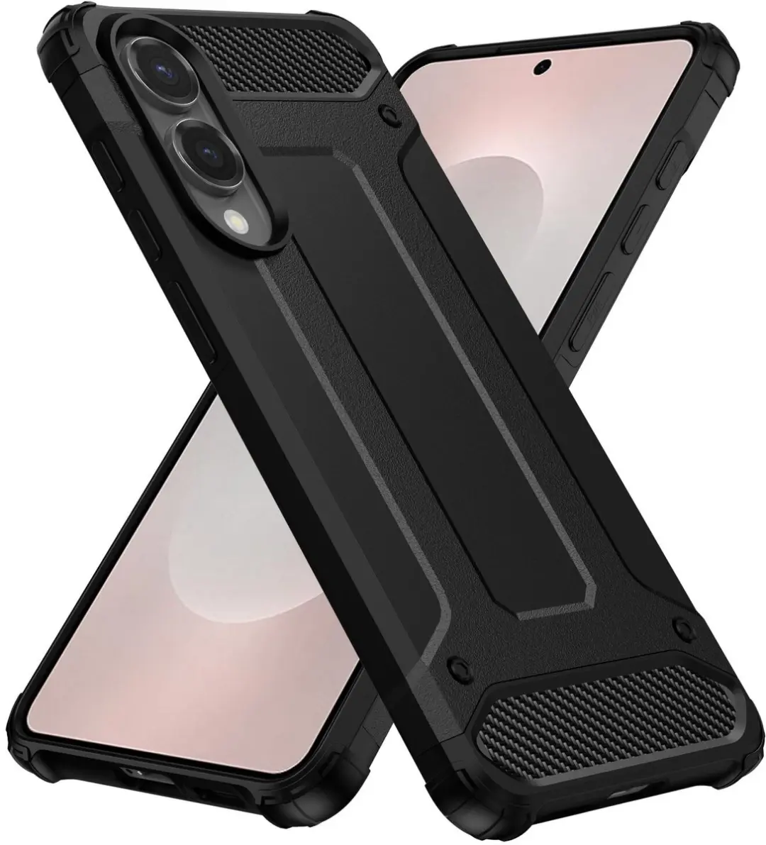 Selected Hoesje Samsung Galaxy S25 Edge Hybride Zwart