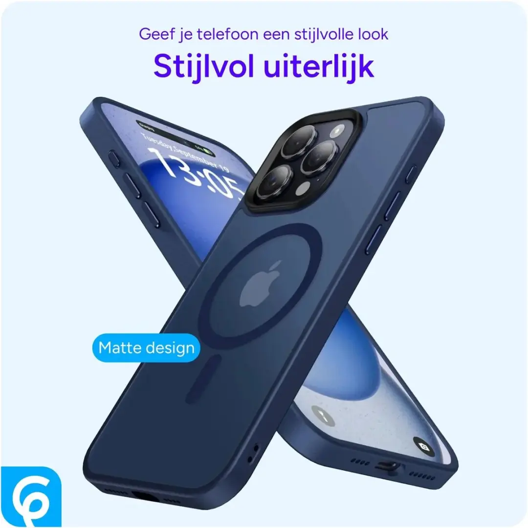 Selected by GSMpunt Hoesje iPhone 15 Pro Max - Donkerblauw - MagSafe - afbeelding 6 van 6