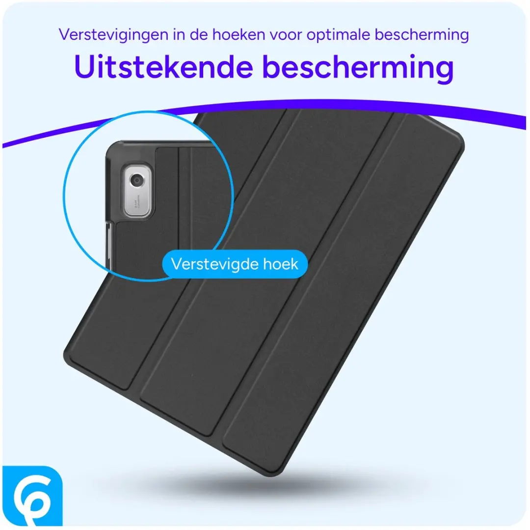 Selected Tablet Hoes Lenovo Tab P11 Gen 2 - Tri-Fold Book Case - Zwart