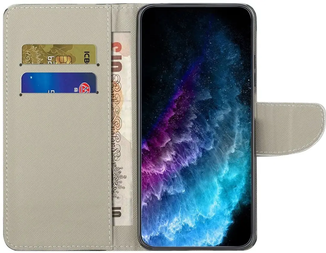 Selected Hoesje Samsung Galaxy A56 Bloemen Boom - Print - 2 Pasjes