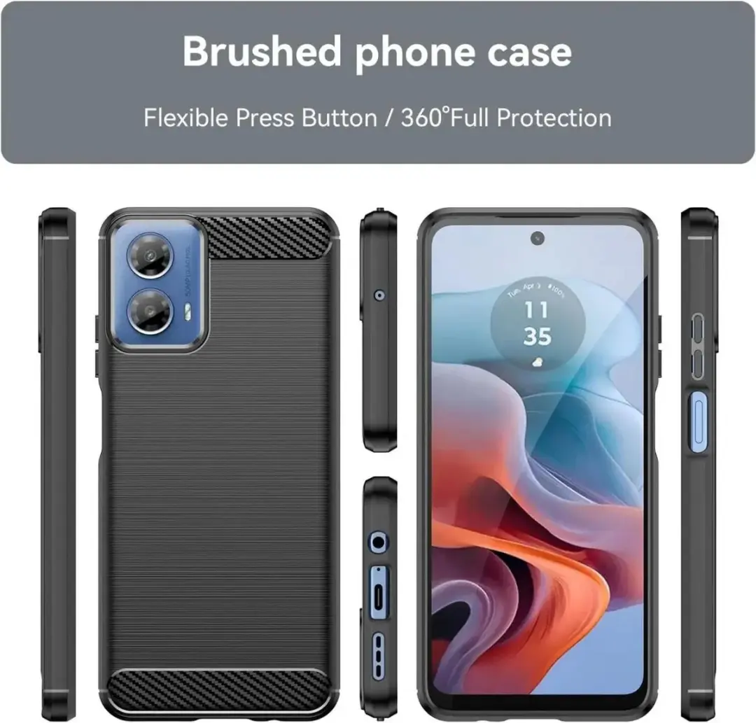 Selected TPU Hoesje Motorola Moto G24 Power - Zwart