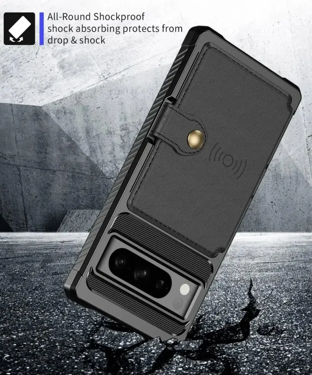 Selected Portemonnee Hoesje Google Pixel 8 Pro - 4 Pasjes - Zwart