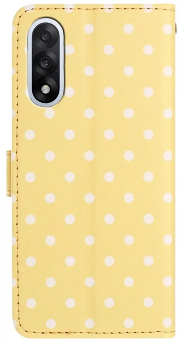Selected OnePlus Nord 5 Hoesje Polka Dot Wallet - Geel