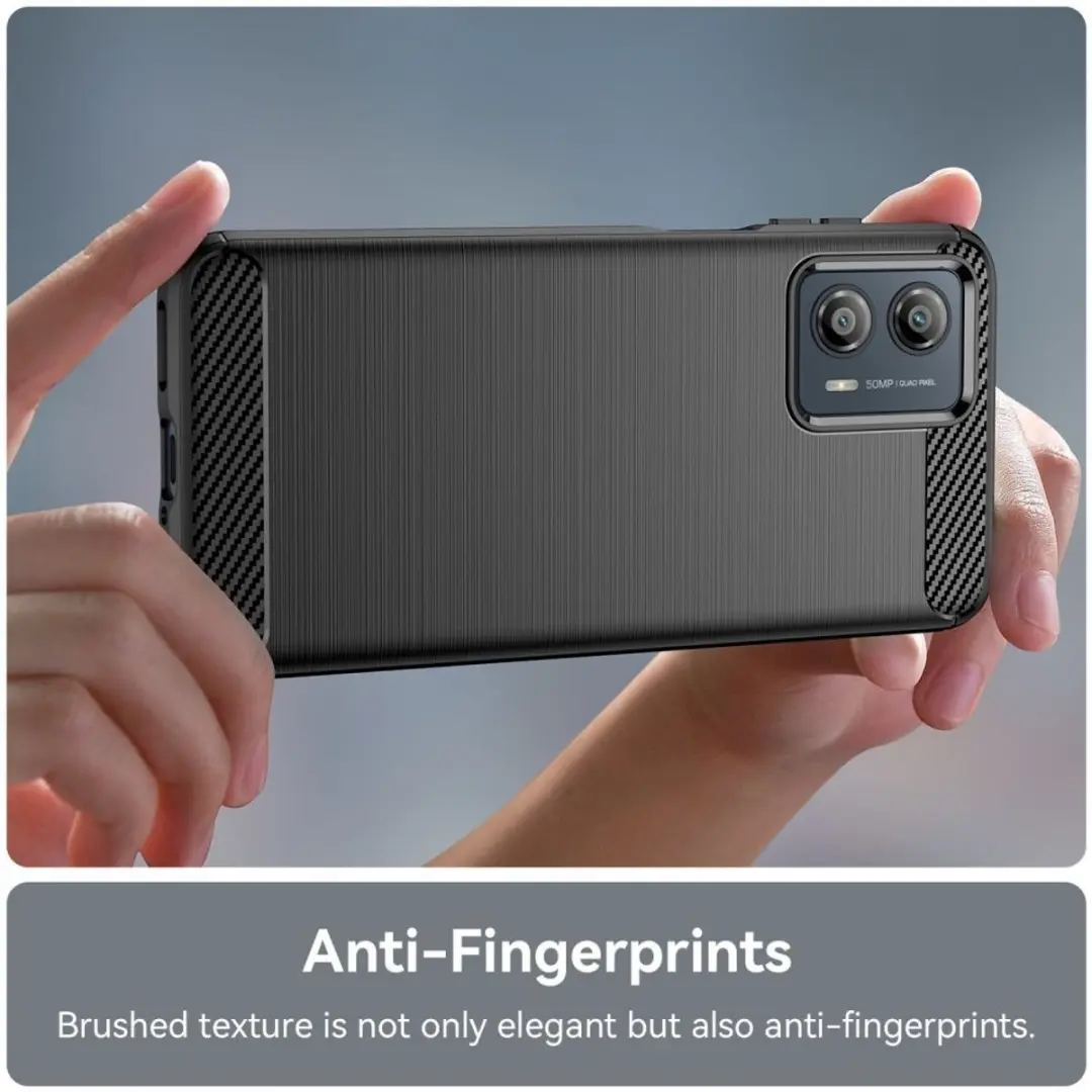 Selected TPU Hoesje Motorola Moto G53 - Zwart