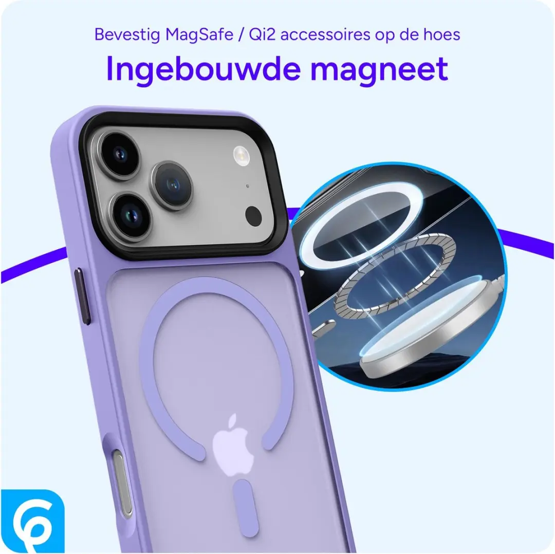 Selected by GSMpunt iPhone 17 Pro Hoesje - Paars - MagSafe