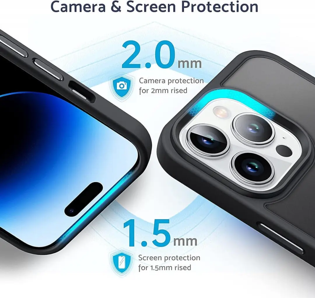 Selected by GSMpunt.nl iPhone 14 Pro Max Hoesje - Matte Zwart