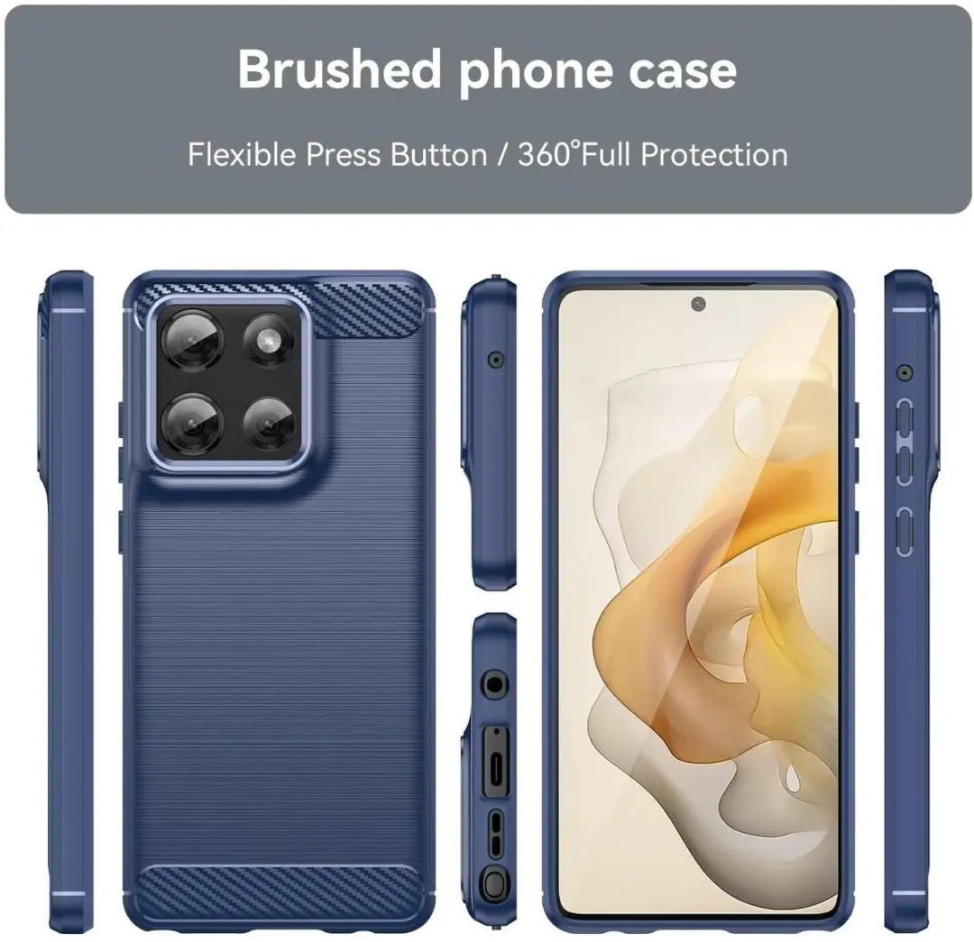Selected TPU Hoesje Motorola Moto G86 - Blauw - afbeelding 6 van 6
