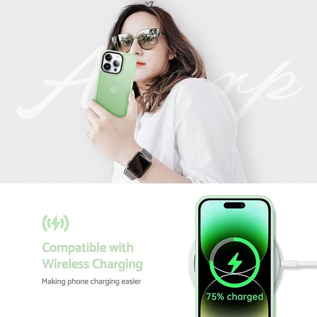Selected Hoesje iPhone 14 Pro Max Groen - Matte Back Cover