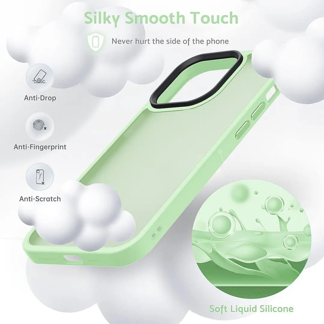 Selected Hoesje iPhone 14 Pro Max Groen - Matte Back Cover - afbeelding 6 van 6