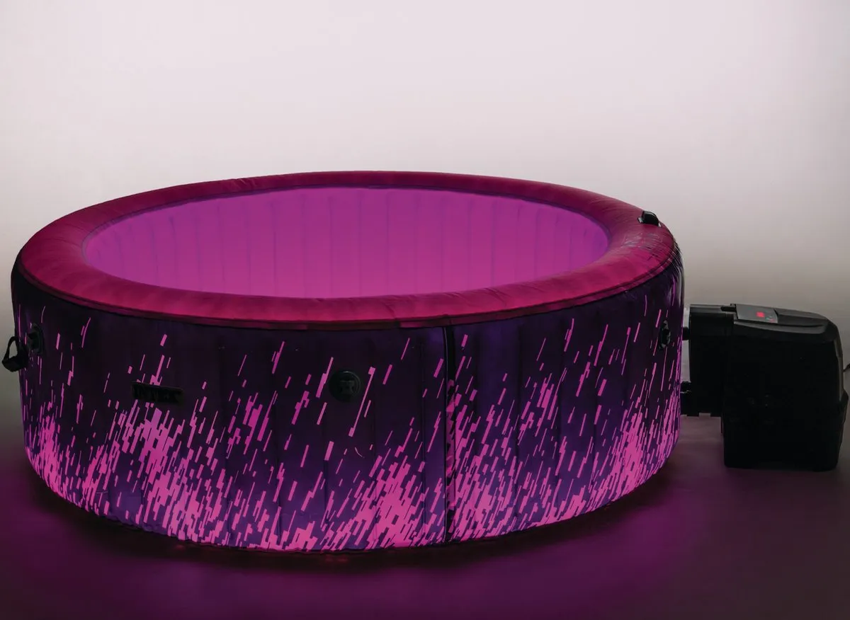 Intex PureSpa Glow Deluxe Bubble Spa 4 persoons + WiFi