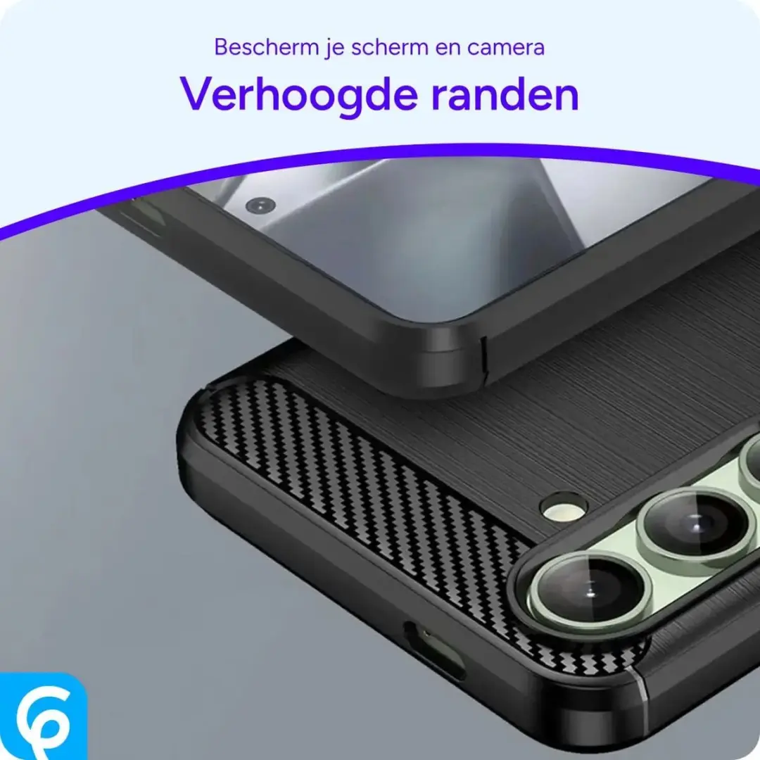 Selected TPU Hoesje Samsung Galaxy S24 FE - Zwart