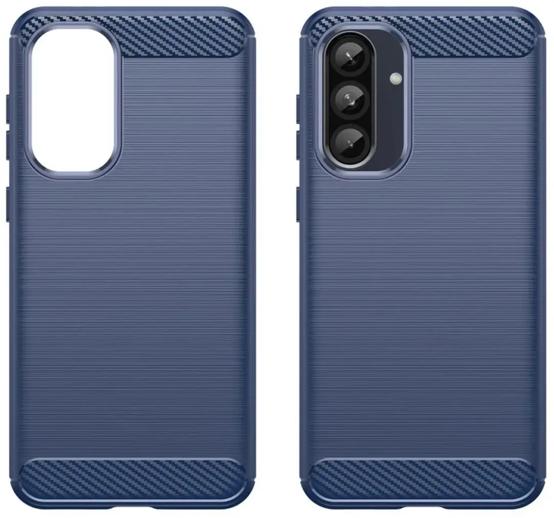 Selected Geborsteld TPU Hoesje Samsung Galaxy A56 - Blauw
