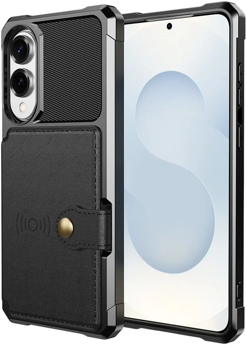 Selected Portemonnee Hoesje Samsung Galaxy S25 Edge - 5 Pasjes - Zwart