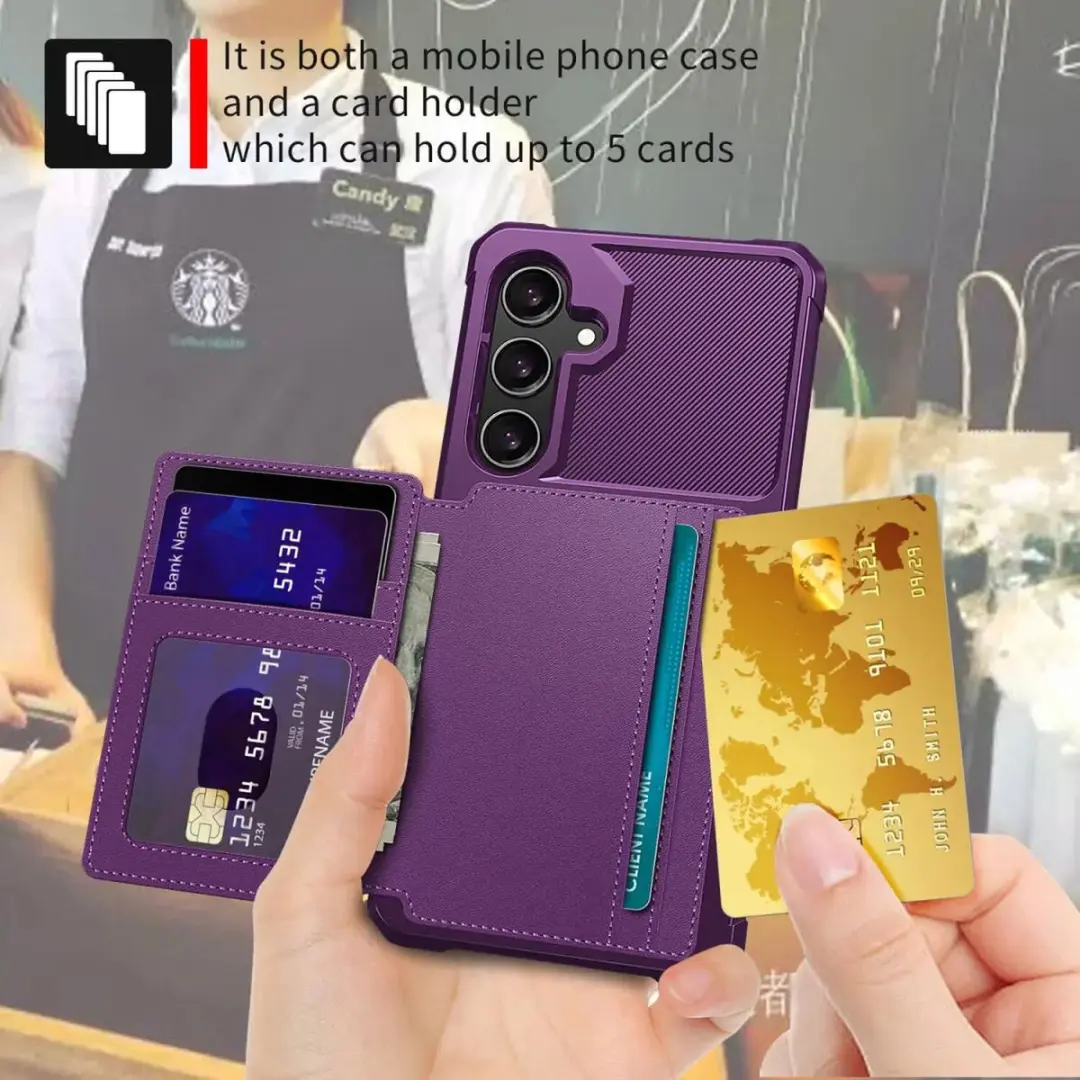 Selected Portemonnee Hoesje Samsung Galaxy A36 - 4 Pasjes - Paars