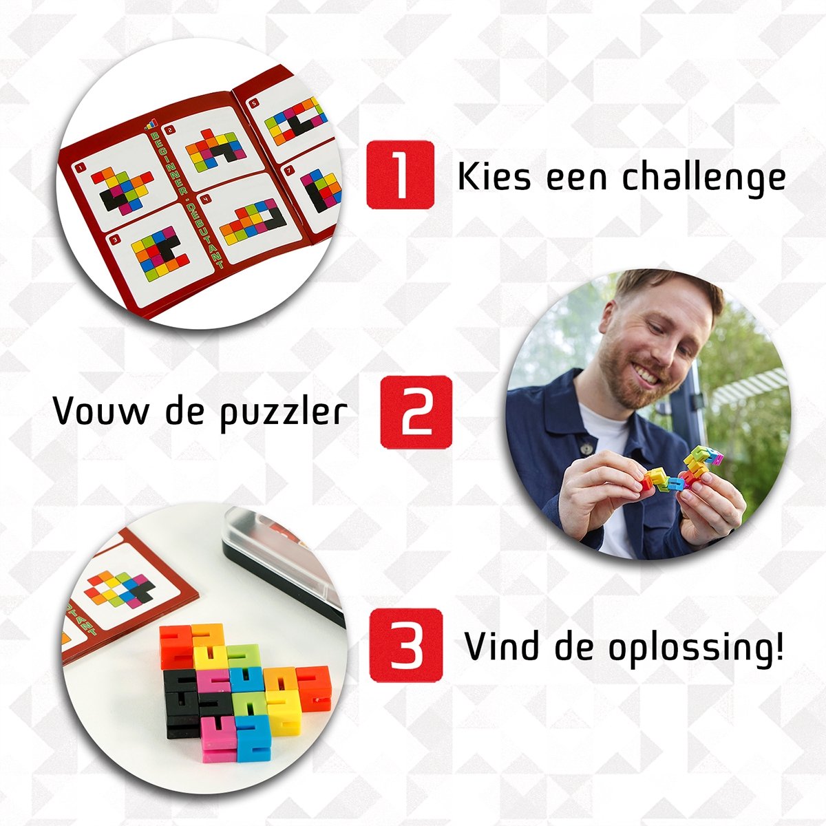 999 Games - Flex Puzzler XL - Breinbreker - Uitdagende puzzel als fidget toy - Stimuleert het ruimtelijk inzicht - Educatief spel - Fidget Toy - Solo spel - Klein cadeautje