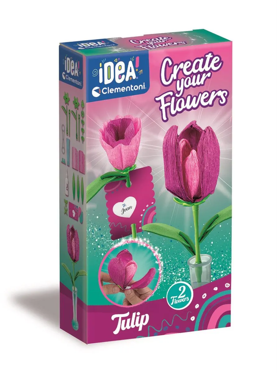 Clementoni iDea Geurende Bloemen Maken - Tulp 2 Stuks