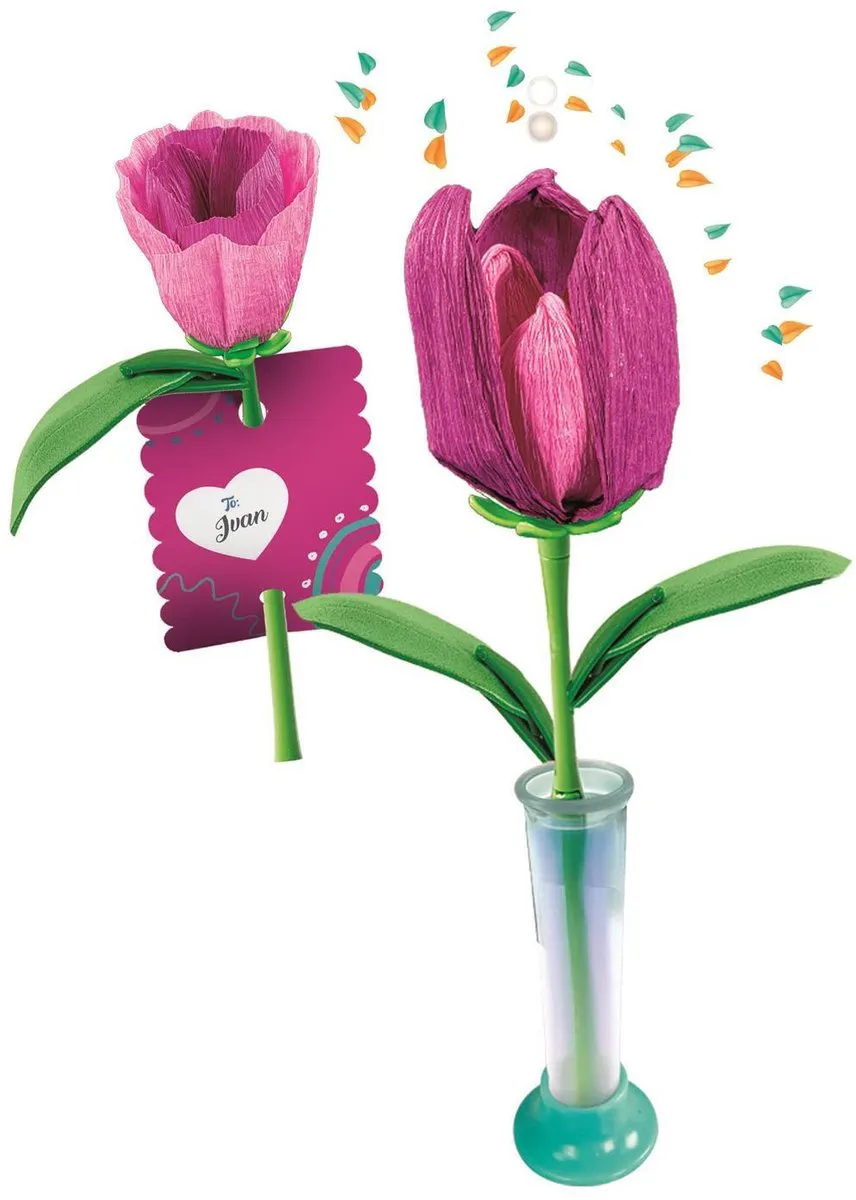 Clementoni iDea Geurende Bloemen Maken - Tulp 2 Stuks - afbeelding 6 van 6