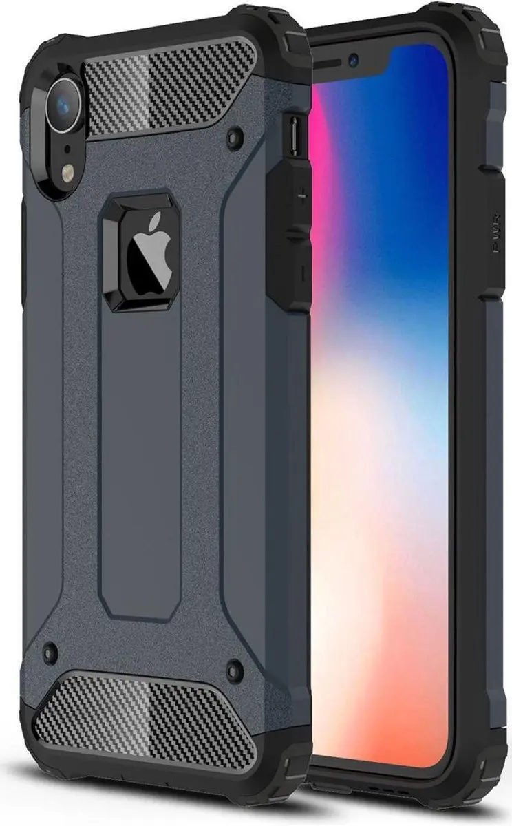 Selected Hoesje iPhone XR Hybride Blauw