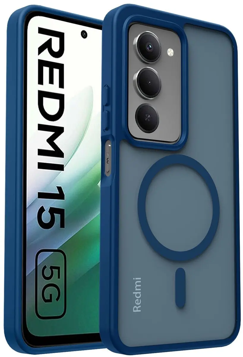 Selected by GSMpunt Xiaomi Redmi 15 Hoesje MagSafe Blauw - afbeelding 6 van 6