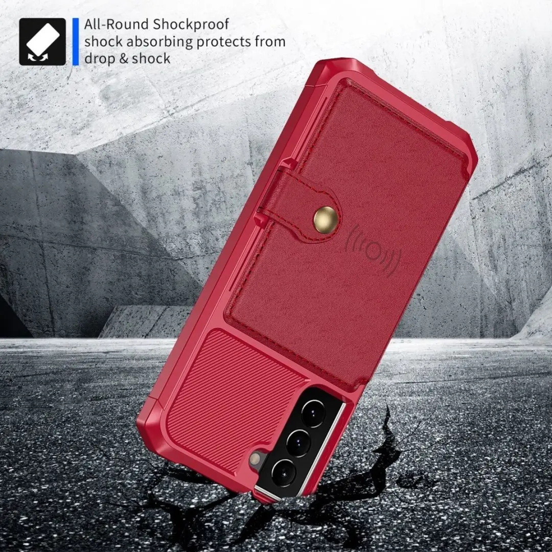 Selected Portemonnee Hoesje Samsung Galaxy S22 - 4 Pasjes - Rood