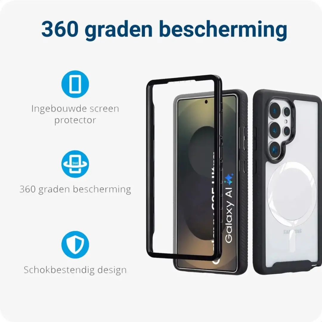 Selected by GSMpunt Samsung Galaxy S25 Ultra Hoesje - Blauw - MagSafe