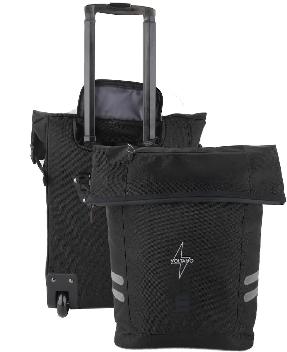 Voltano Fietstrolley Tas 32L - Zwart - afbeelding 6 van 6