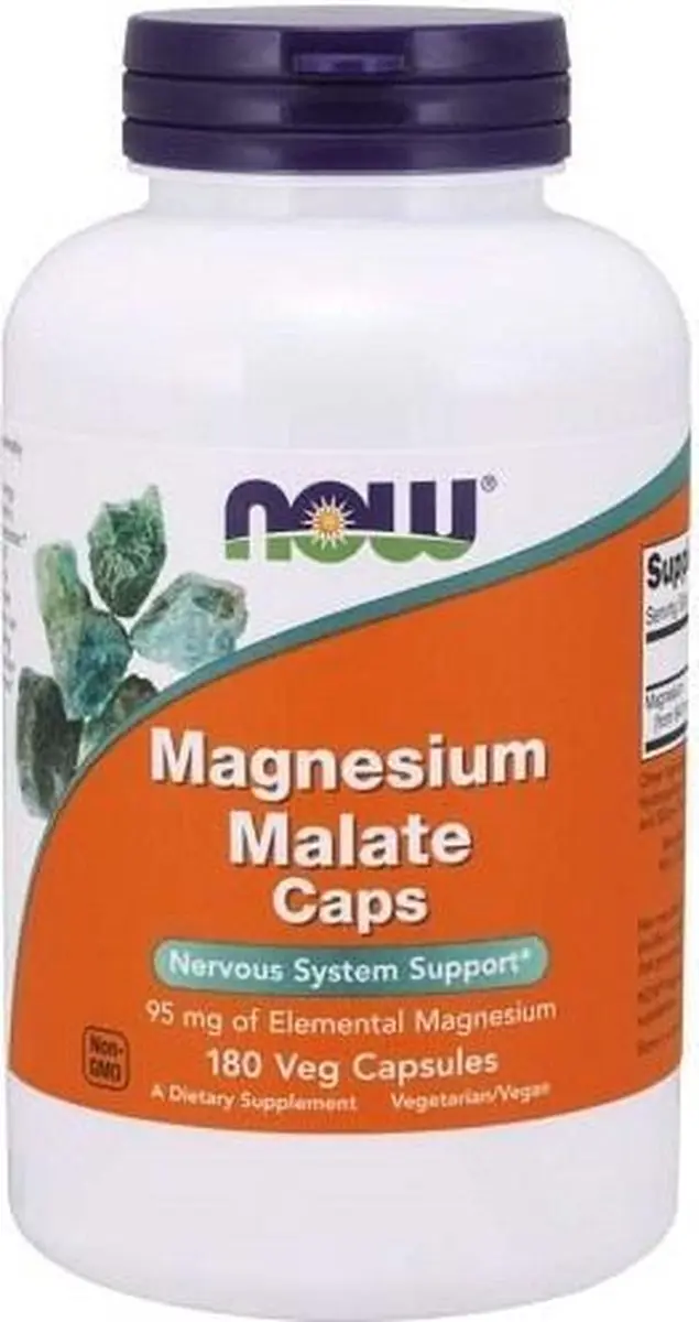 Now Foods Magnesium Malate 180 V-caps