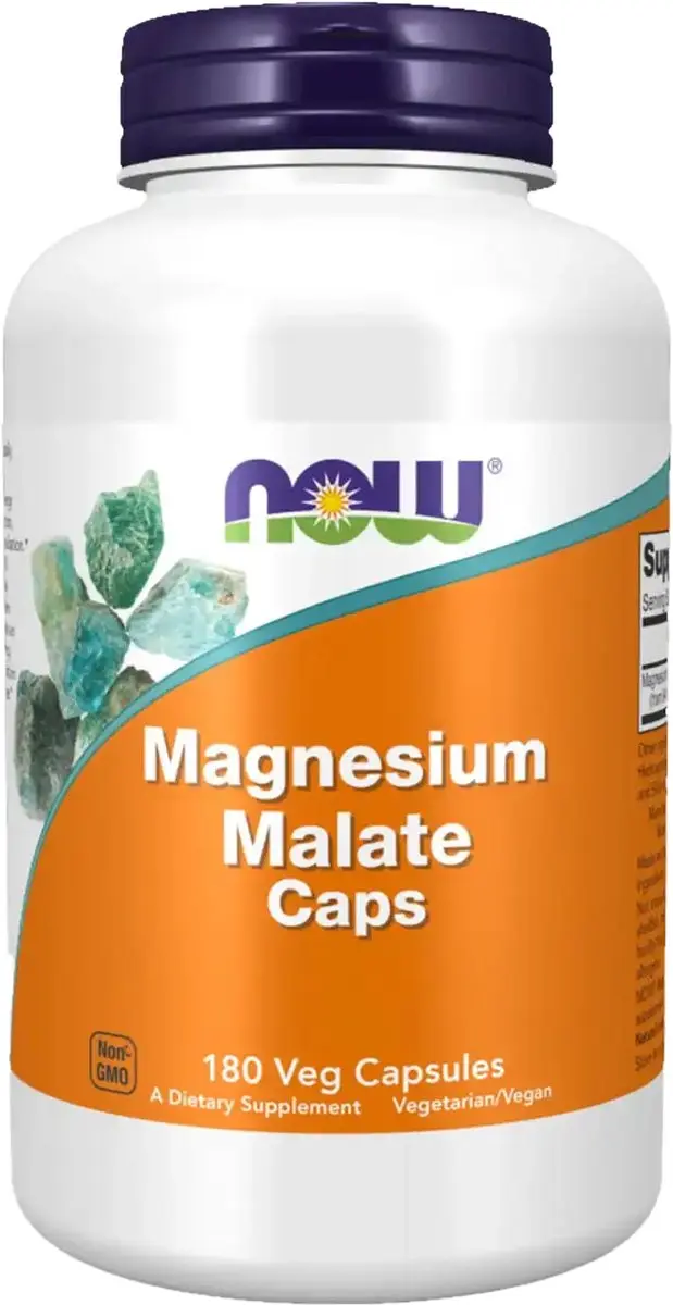 Now Foods Magnesium Malate 180 V-caps