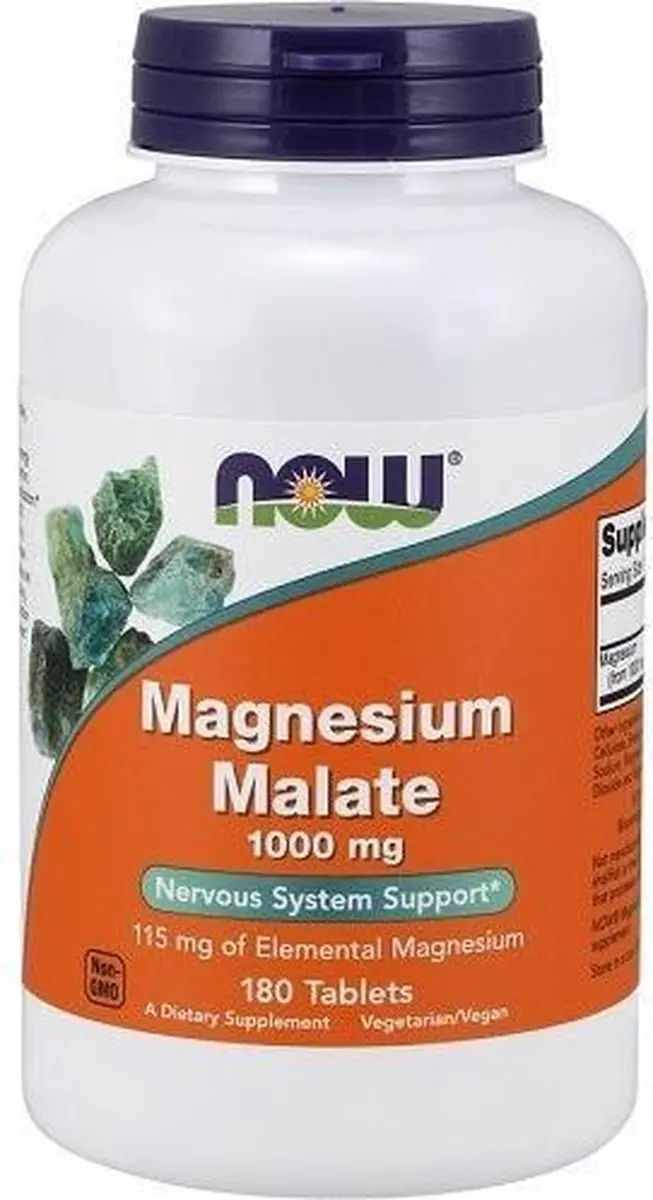 Now Foods Magnesium Malate 180 V-caps