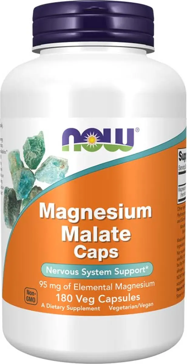 Now Foods Magnesium Malate 180 V-caps