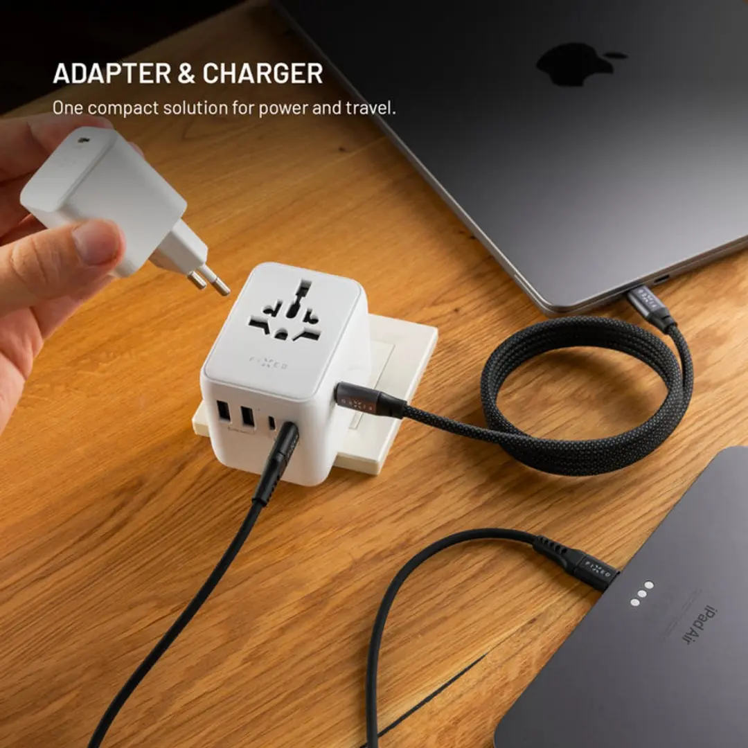 Fixed Voyager 70W Reisadapter FIXCT70-3C2A-WH - Wit