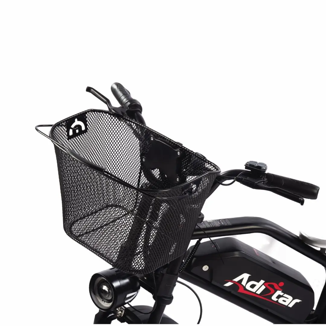 Voltano Stalen Fietsmand 23L - Zwart - afbeelding 6 van 6