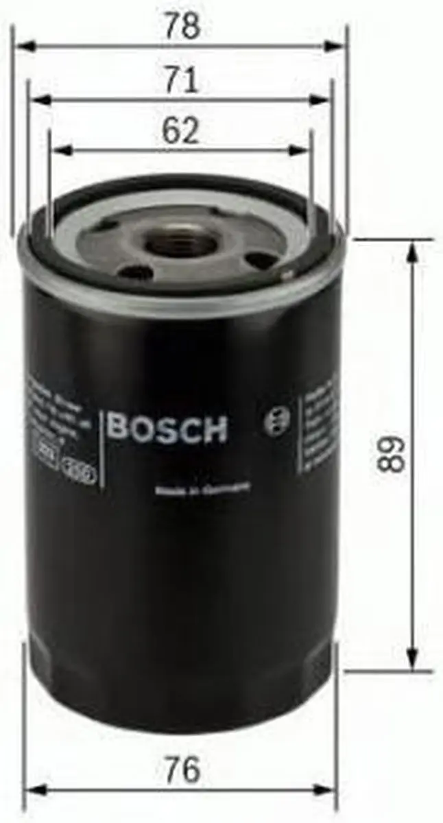 Bosch P4026 Oliefilter